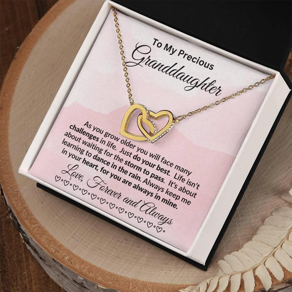 Personalized Granddaughter Necklace Dance in the Rain