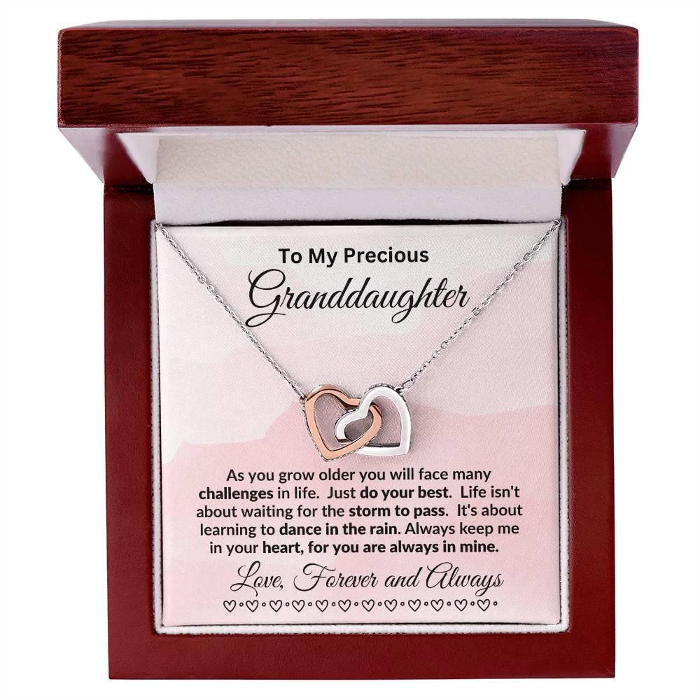 Personalized Granddaughter Necklace Dance in the Rain
