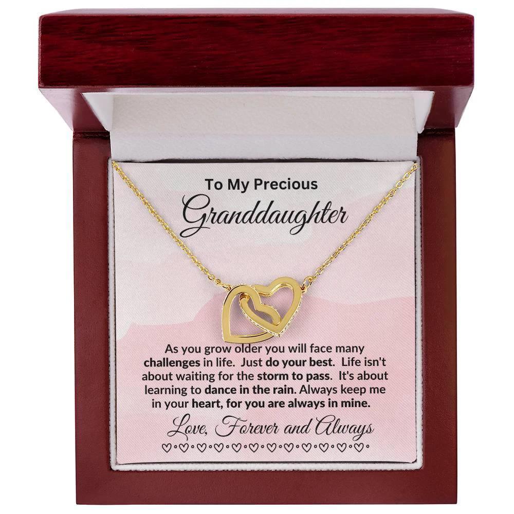 Personalized Granddaughter Necklace Dance in the Rain