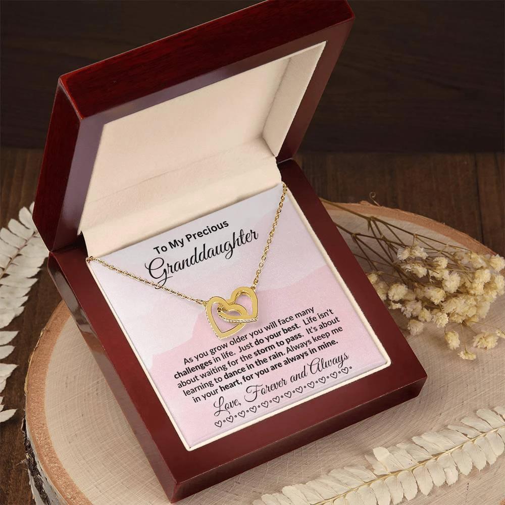 Personalized Granddaughter Necklace Dance in the Rain