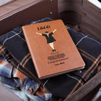 Personalized Male or Female Graduate Leather Journal