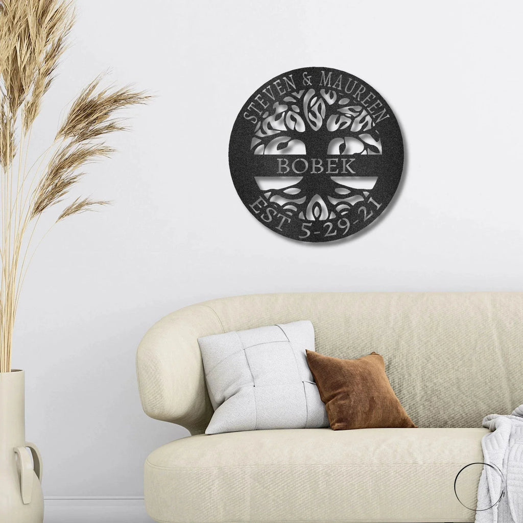 Personalized Tree of Life Metal Wall Art: Celebrate Heritage & Special Moments