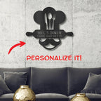 Personalized Diner Metal Wall Art: Where Every Meal is Your Signature Dish