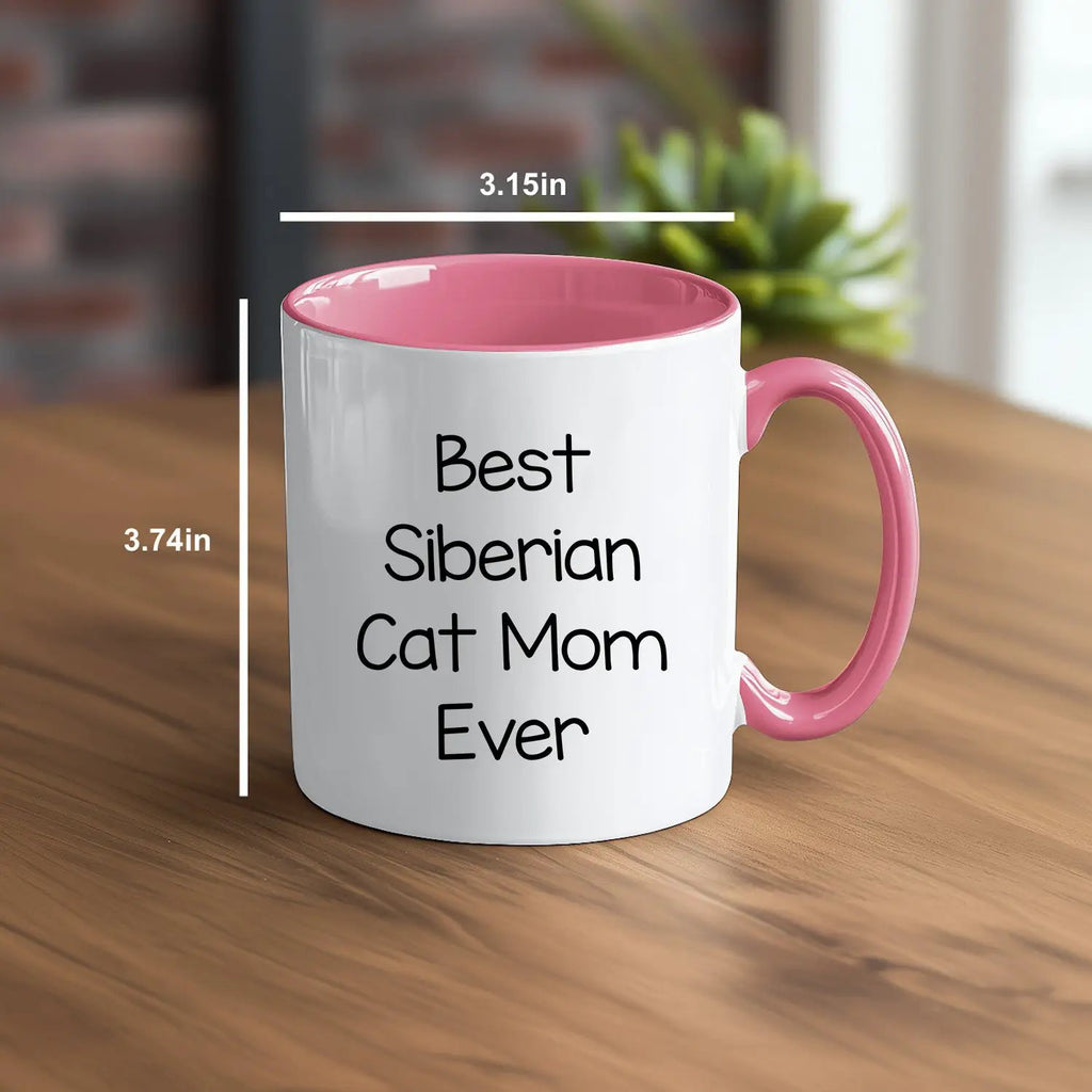 Siberian Cat Best Mom Ever Two Tone Coffee Mug - Mallard Moon