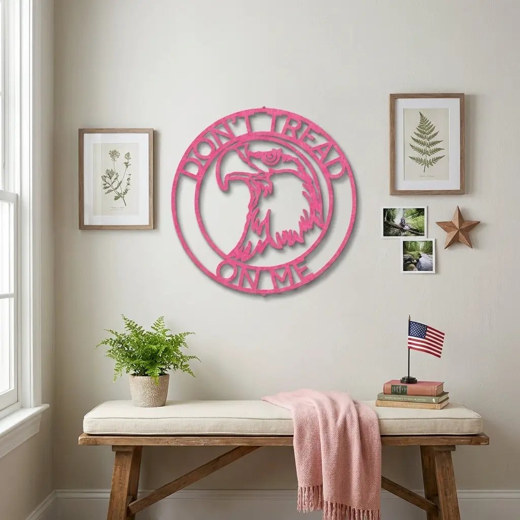 Personalized Bald Eagle Metal Sign – Custom Patriotic Name Sign – American Eagle Wall Art – Veteran Gift