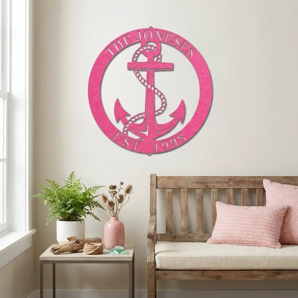 Personalized Anchor Metal Art – Where Your Story Drops Anchor