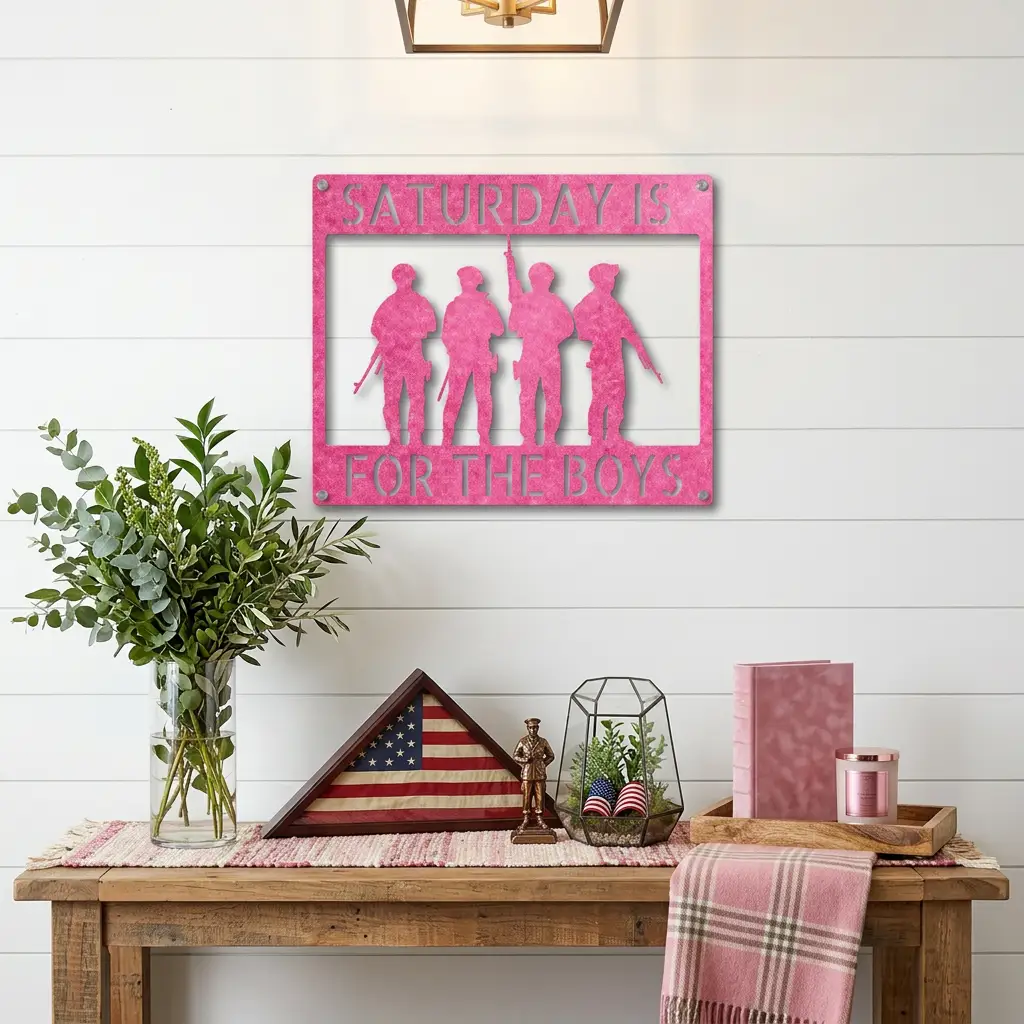 Soldier Custom Name Metal Sign Wall Art