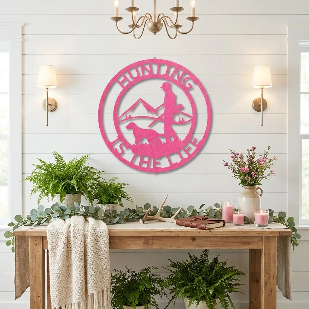 The Hunter Personalized Monogram Indoor Outdoor Steel Wall Sign