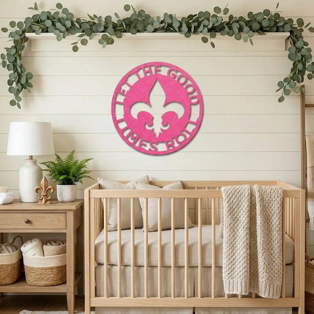 Personalized Fleur de Lis Metal Wall Art | Custom Family Name Sign | French Country Wall Decor | Made in USA