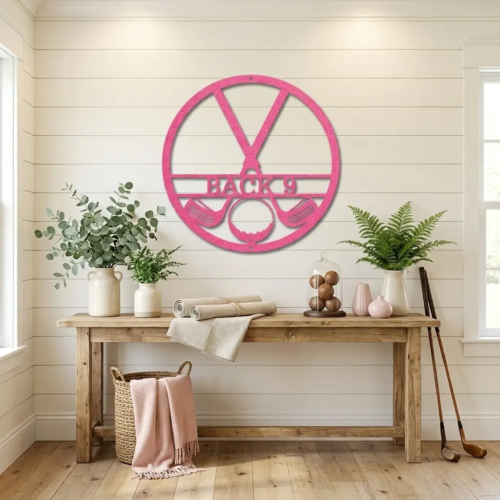 Personalized Golf Metal Wall Art Custom Name Golfer Sign Man Cave Garage Decor Gift for Golf Lover
