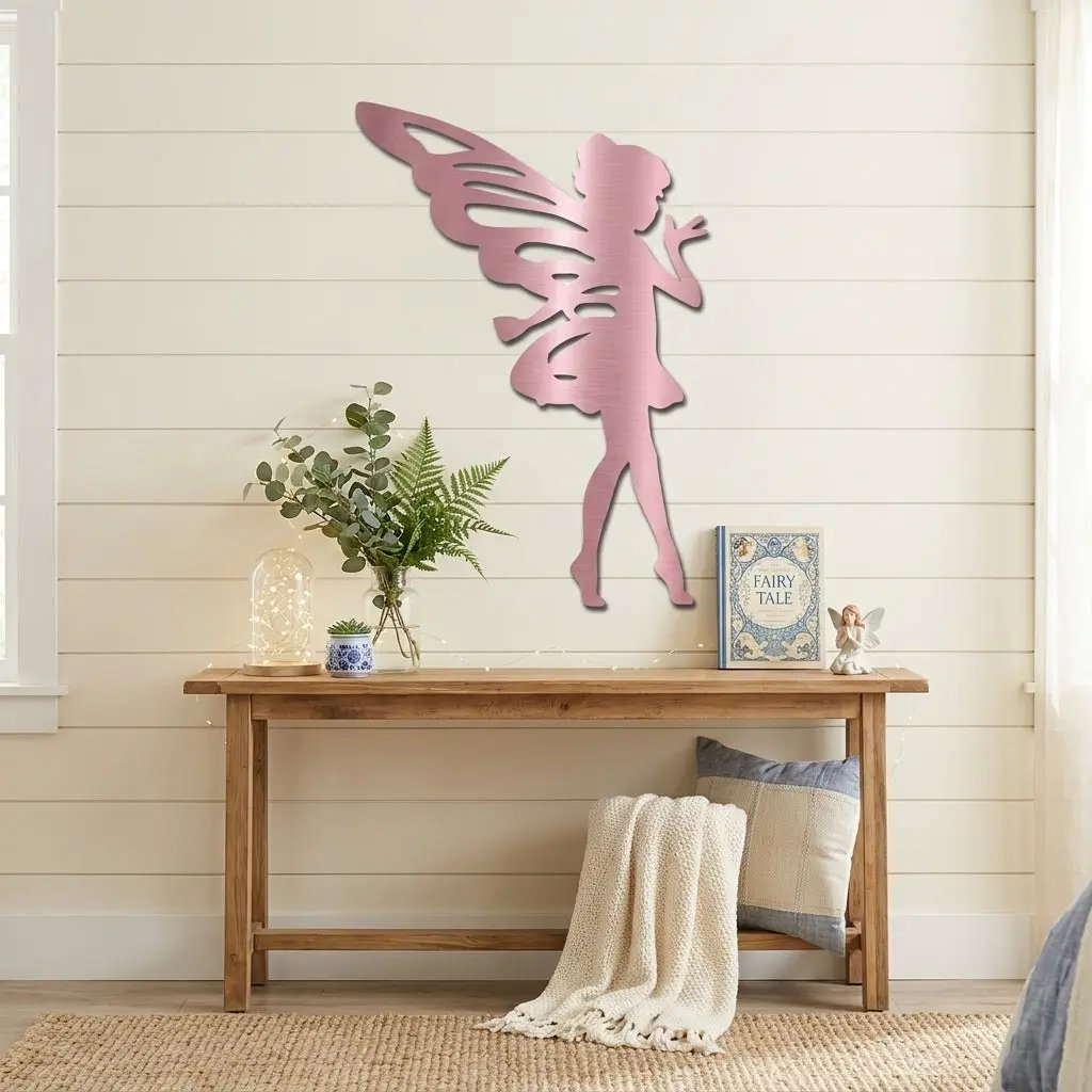 Fairy Pixie Metal Wall Sign
