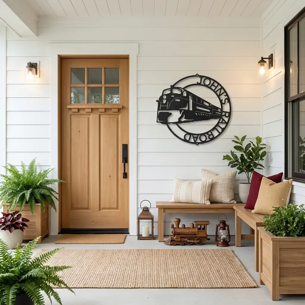Railroad Train Metal Wall Art – Locomotive Wall Decor – Railroad Enthusiast Gift – Train Lover Wall Sign