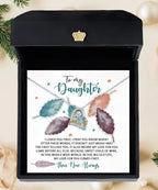 Daughter Birthday, Graduation, Christmas Inspirational Gift - Pray You Know - Love Dancing Heart Pendant Necklace