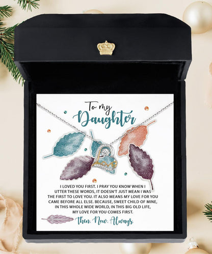 Daughter Birthday, Graduation, Christmas Inspirational Gift  - Pray You Know - Love Dancing Heart Pendant Necklace - Mallard Moon Gift Shop