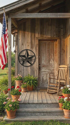 Custom Star Metal Wall Art – Personalized Rustic Farmhouse Sign – Ranch or Family Name