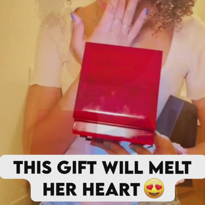 Gift for Granddaughter - Most Memorable Parts of my Life's Story - Love Dancing Heart Pendant Necklace