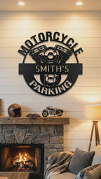 Personalized Motorcycle Metal Sign, Custom Biker Wall Art, Motorcycle Garage Decor