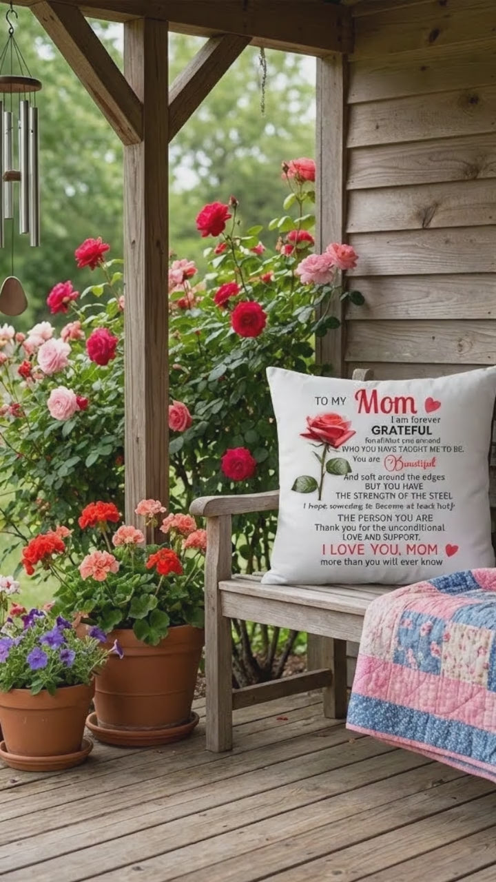 To My Mom Throw Pillow Forever Grateful Gift For Mom Mothers Day