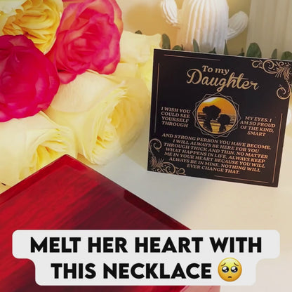 Gift for Daughter - Always Keep Me in Your Heart - Interlocking Hearts Necklace