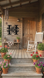Custom Family Monogram Metal Wall Art Sign | Personalized Split Letter Name Sign | Farmhouse Initial Wall Decor | Made in USA