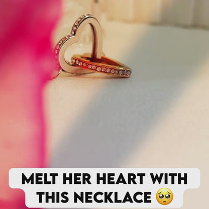 To My Sweet Daughter - A Sentimental Gift of Love & Encouragement - Interlocking Hearts Necklace
