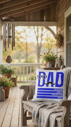 Dad Pillow – Husband Daddy Protector Hero Throw Pillow – Gift for Dad – Father’s Day Pillow – Masculine Home Decor Cushion