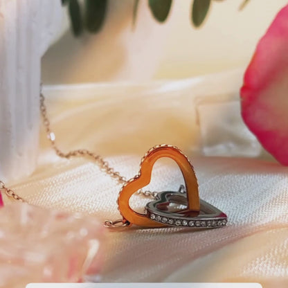 To My Daughter – Believe in Yourself - Interlocking Hearts Necklace