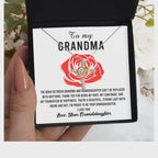 Gift For Grandma from Proud Granddaughter Cross Pendant Necklace by@Outfy