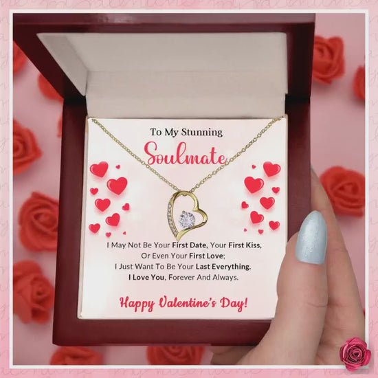 To My Stunning Soulmate I Want to be Your Last Everything Forever Love Pendant Necklace by@Outfy