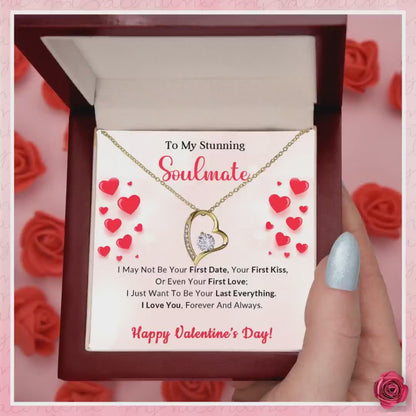 To My Stunning Soulmate I Want to be Your Last Everything Forever Love Pendant Necklace by@Outfy