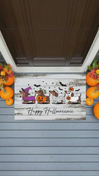 Happy Halloweenie Dachshund Doormat – Cute Halloween Dog Mat Décor