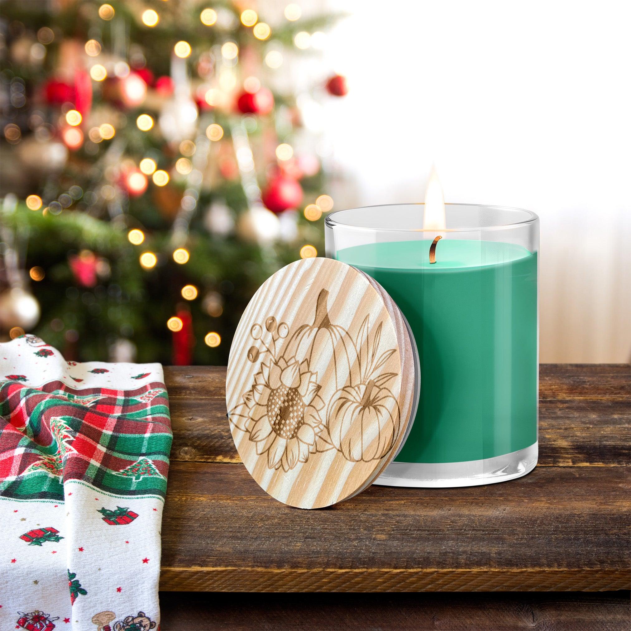 Pumpkin and Spice Engraved Lid Soy Scented Candle - Mallard Moon Gift Shop