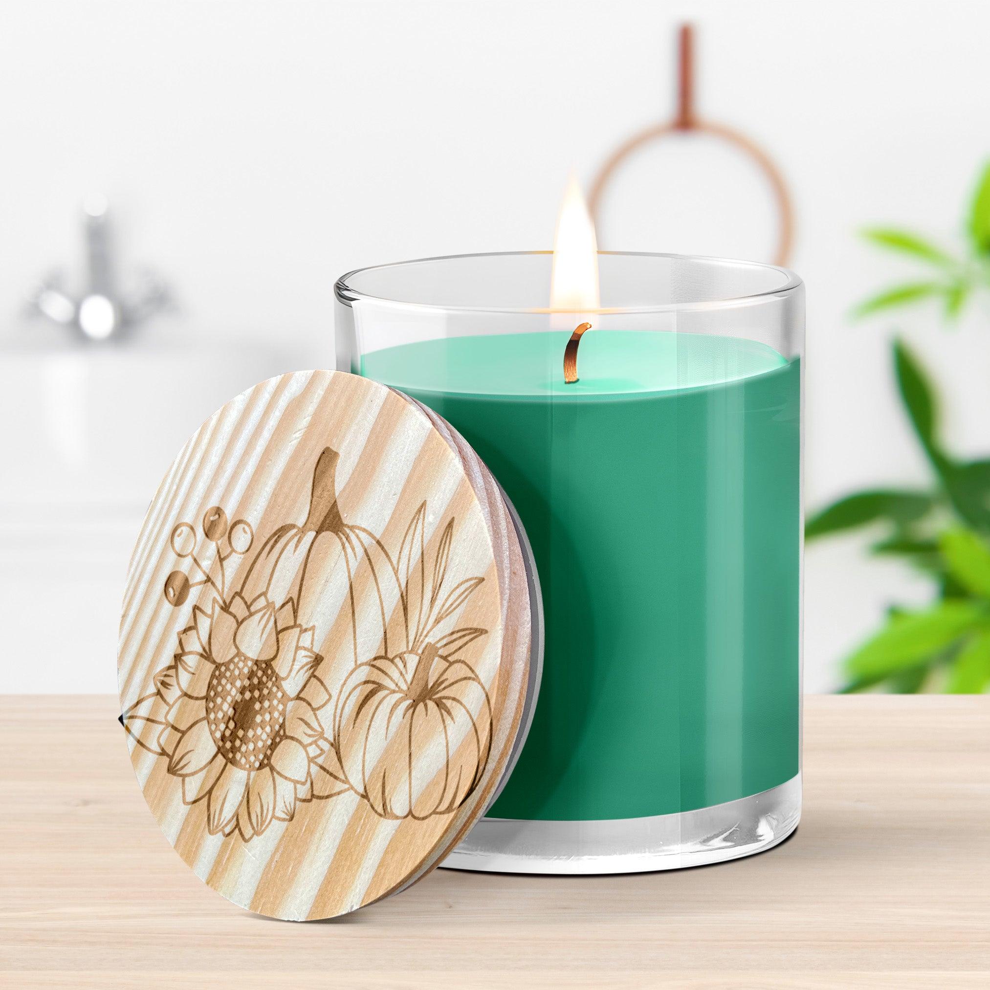 Pumpkin and Spice Engraved Lid Soy Scented Candle - Mallard Moon Gift Shop