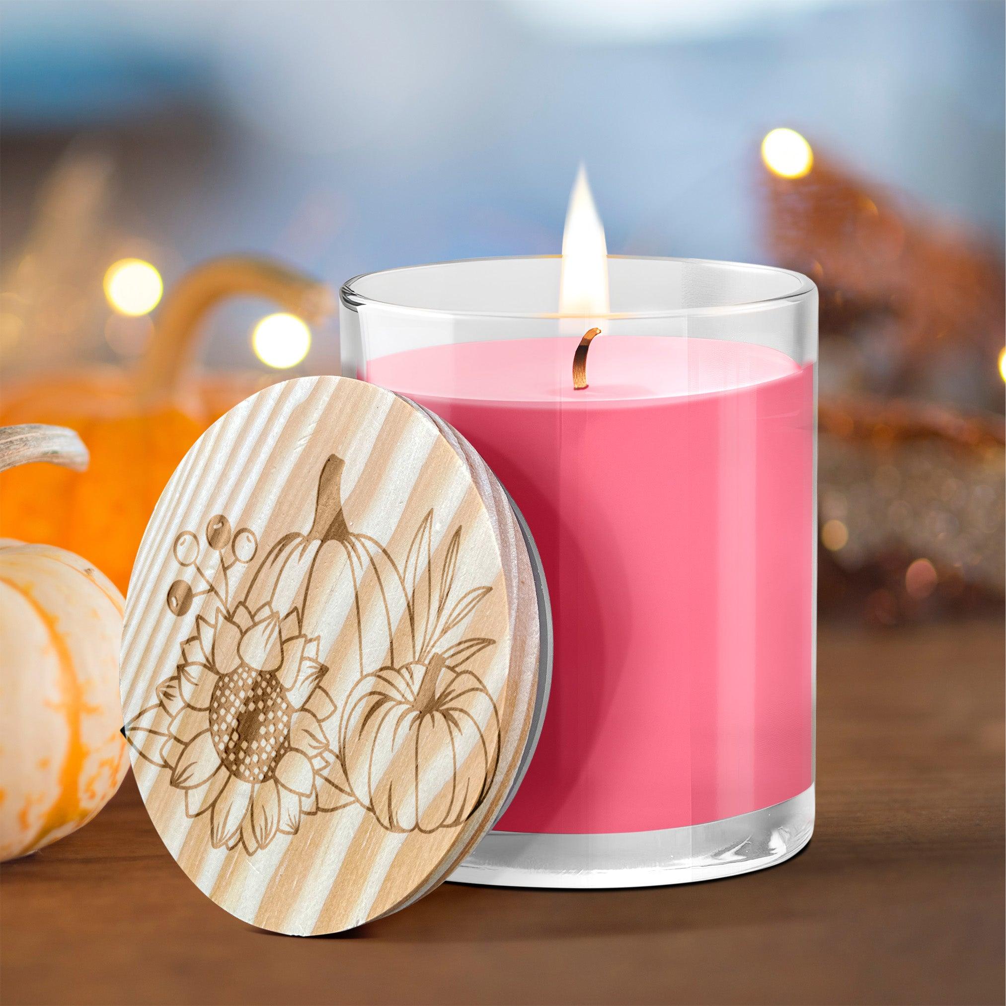 Pumpkin and Spice Engraved Lid Soy Scented Candle - Mallard Moon Gift Shop