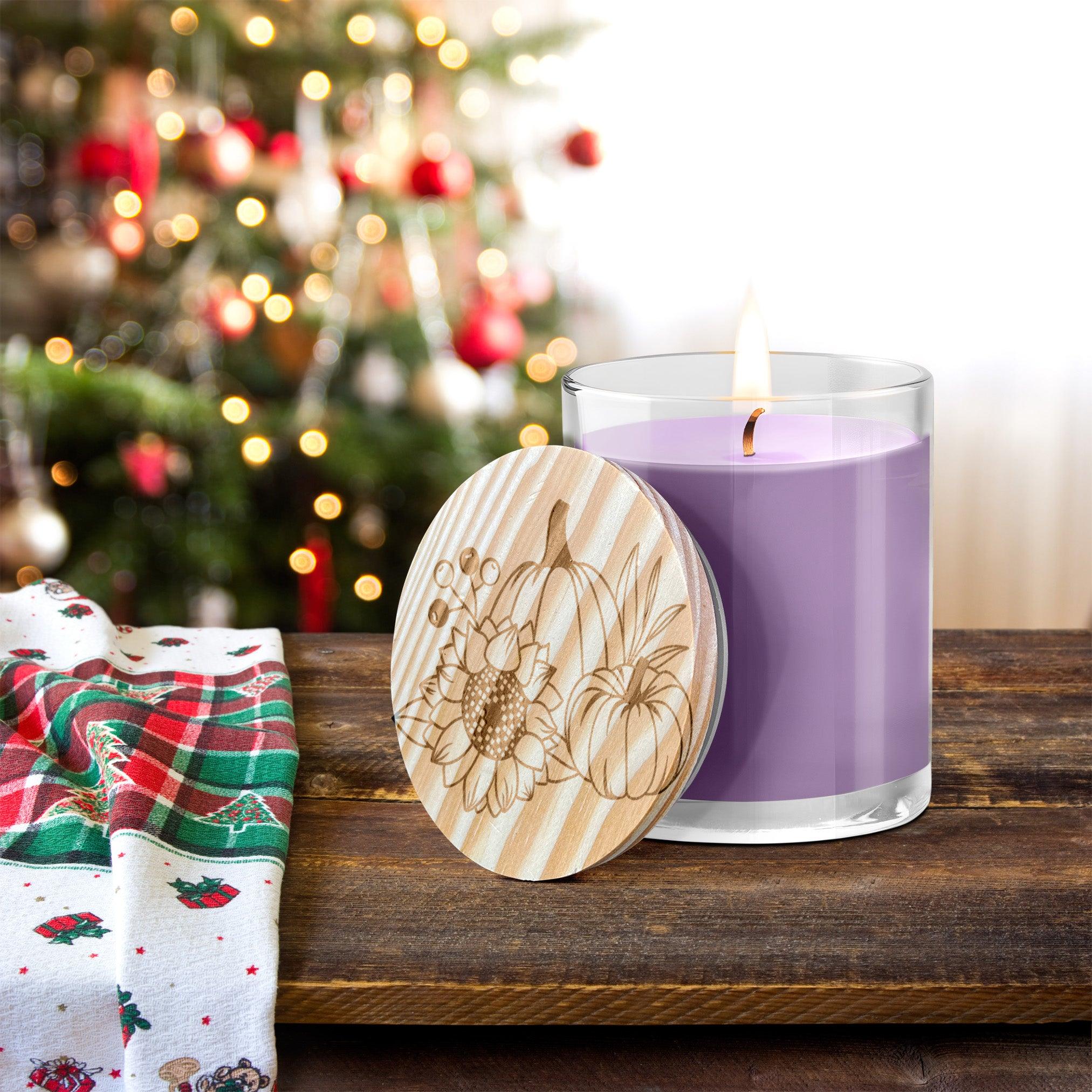 Pumpkin and Spice Engraved Lid Soy Scented Candle - Mallard Moon Gift Shop