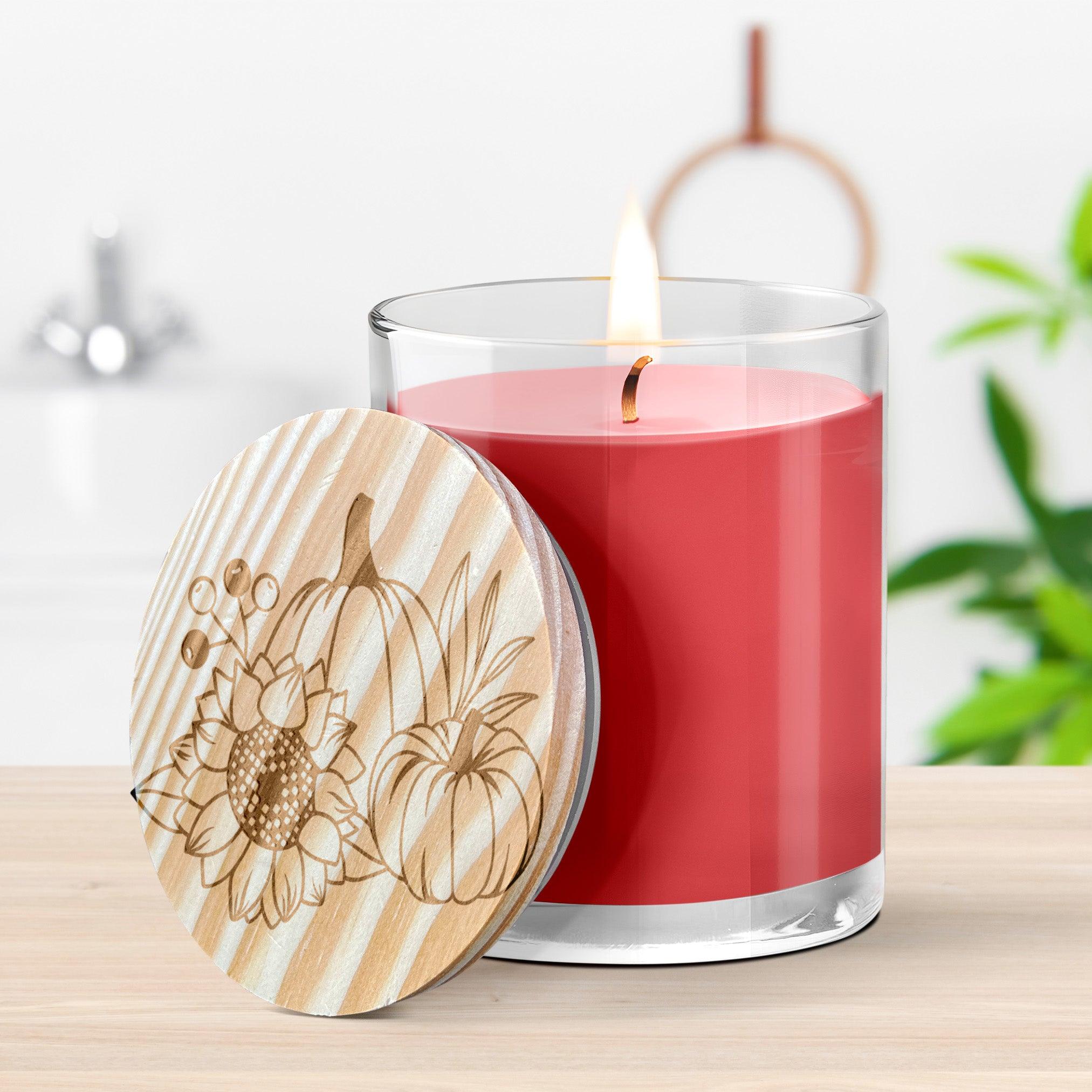 Pumpkin and Spice Engraved Lid Soy Scented Candle - Mallard Moon Gift Shop