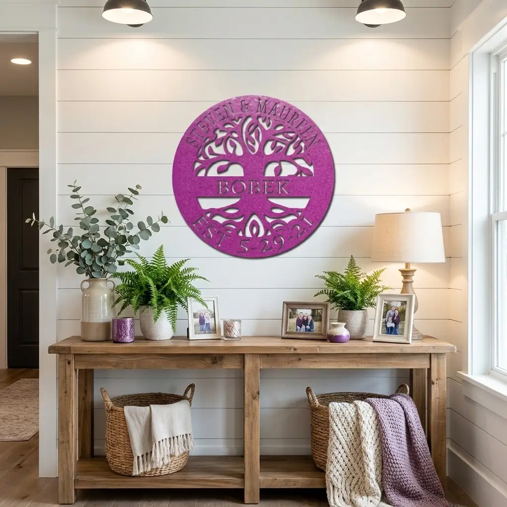 Personalized Tree of Life Metal Wall Art: Celebrate Heritage & Special Moments