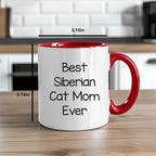 Siberian Cat Best Mom Ever Two Tone Coffee Mug - Mallard Moon