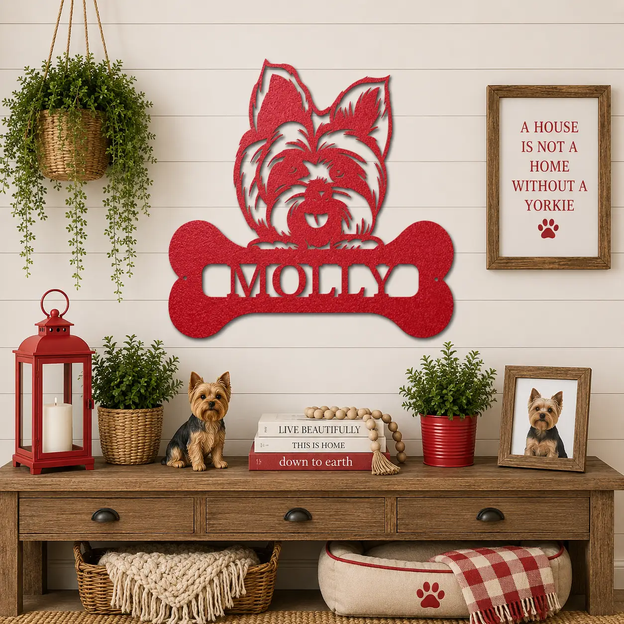 Choose Your Dog Breed Personalized Metal Wall Art – Custom Dog Name Sign, Dog Lover Gift, Laser Cut Steel Wall Hanging