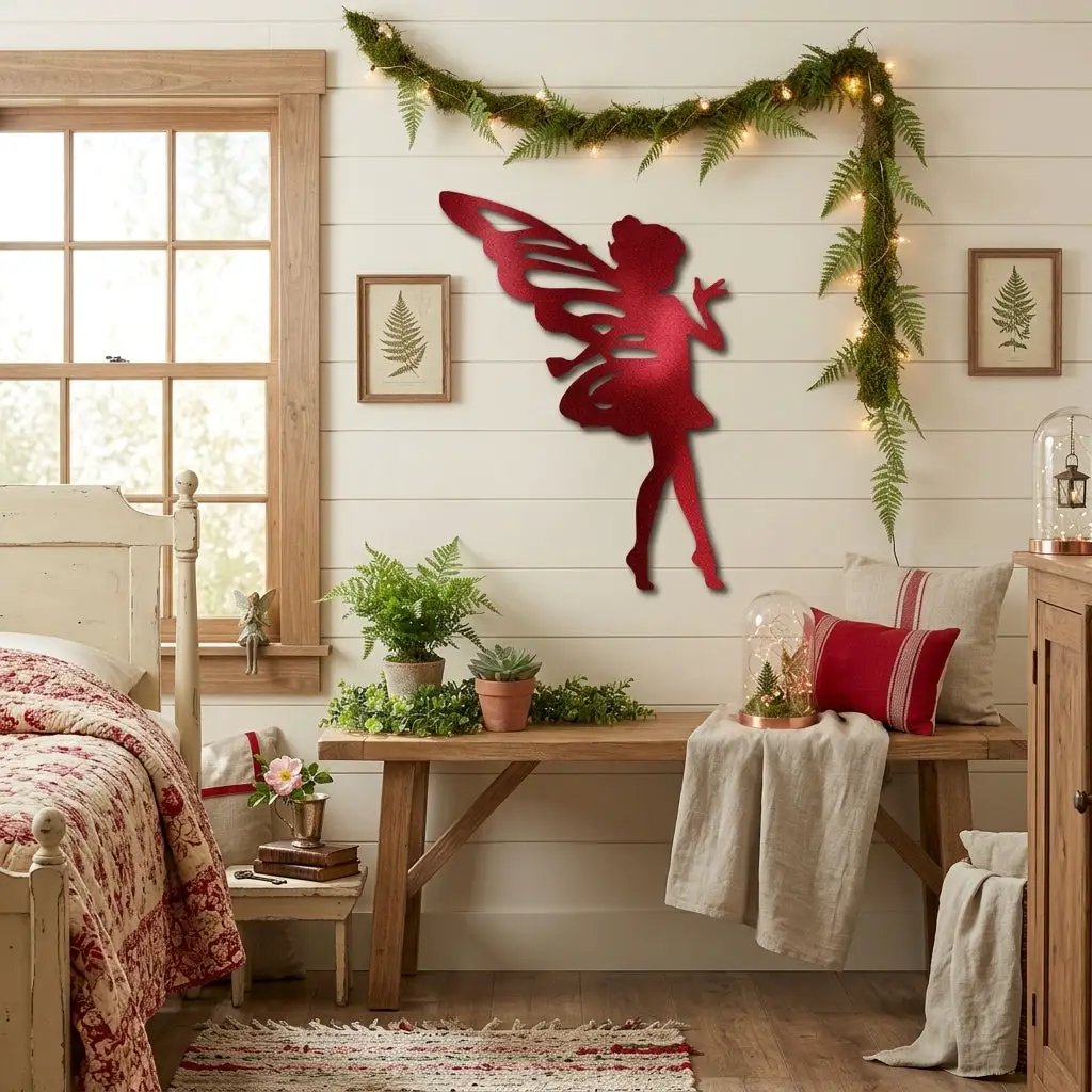 Fairy Pixie Metal Wall Sign