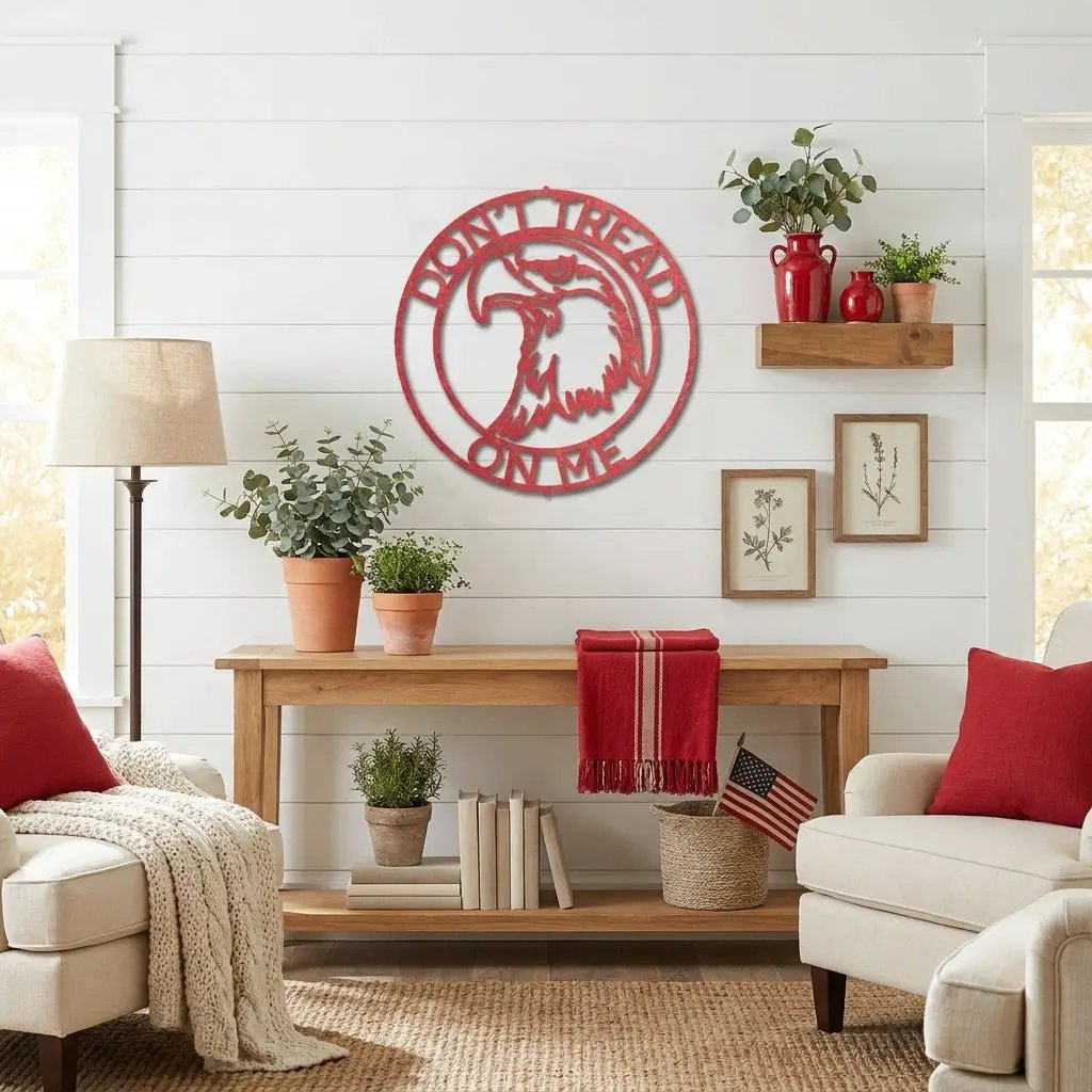 Personalized Bald Eagle Metal Sign – Custom Patriotic Name Sign – American Eagle Wall Art – Veteran Gift