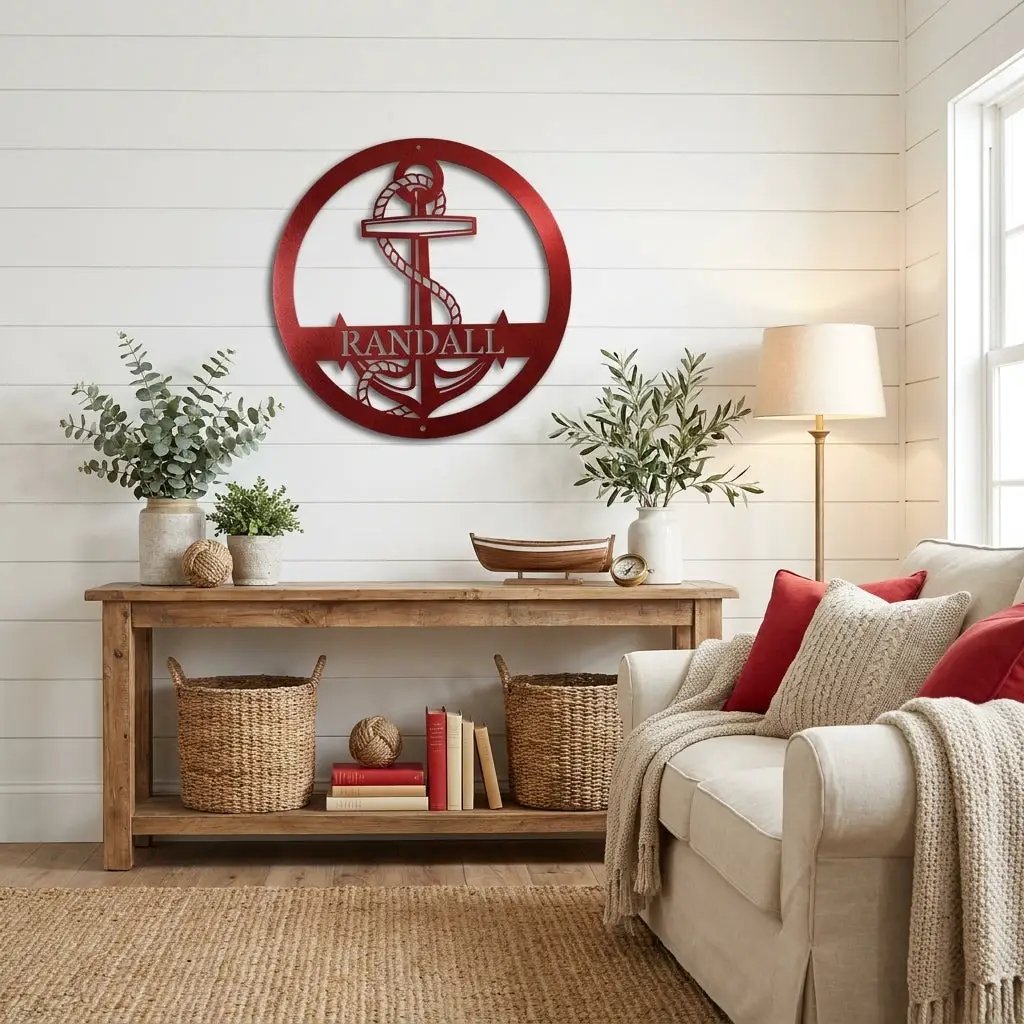 Personalized Anchor Name Metal Art – Your Name, Your Anchor