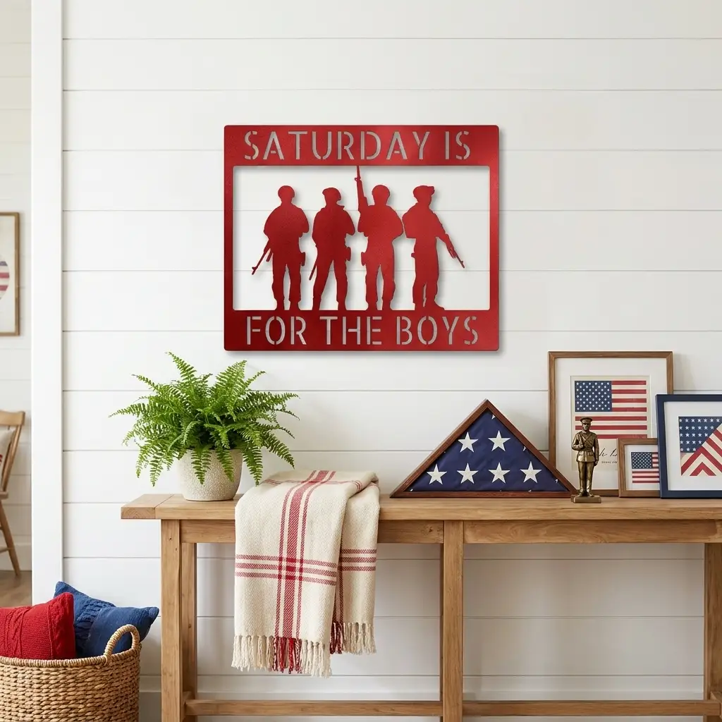 Soldier Custom Name Metal Sign Wall Art