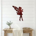 Fairy Pixie Metal Wall Art | Whimsical Fairy Steel Wall Decor | Fantasy Garden Decoration | Made in USA
