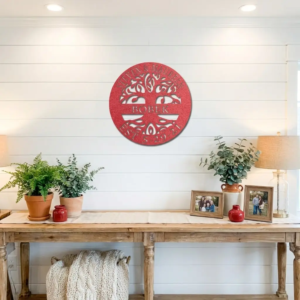 Personalized Tree of Life Metal Wall Art: Celebrate Heritage & Special Moments