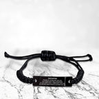 Reporter Black Braided Leather Rope Engraved Bracelet - Thanks for being who you are - Birthday Christmas Jewelry Gifts Coworkers Colleague Boss