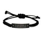 Funny Landscape Designer Gifts Rope Bracelet for Him from Friends, My Heart Belongs To A Landscape Designer Unique Christmas Unique Gifts for Landscape Designer Men