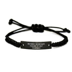 Funny Secretary Gifts for Secretary - Rope Bracelet, Christmas Unique Gifts from Friends to Men Secretary