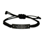 Gifts from Coworkers or Family Members to Awesome Registered Nurses, This Is What An Awesome Registered Nurse Looks Like Rope Bracelet, Perfect for Christmas Unique Gifts