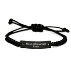 Funny Librarian Gifts from Friends Rope Bracelet for Librarian Best Librarian Ever Unique Christmas Unique Gifts